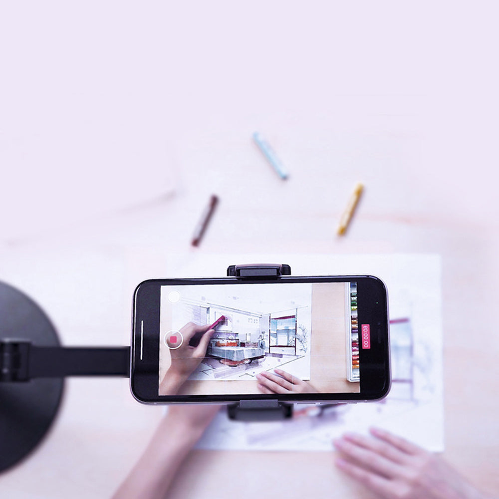 UPERGO AP-4P Cell Phone Stand Live Streaming Bracket Adjustable Phone Holer for 4.5-6.5 inch Devices UPERGO AP-4P Cell Phone Stand Live Streaming Bracket Adjustable Phone Holer for 4.5-6.5 inch Devices
